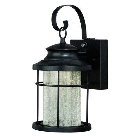 Vaxcel Melbourne 1 Light LED Dusk to Dawn Bronze Coastal Outdoor Wall Lantern Clear Glass T0162